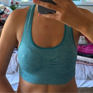 Blue Medium Support Sports Bra